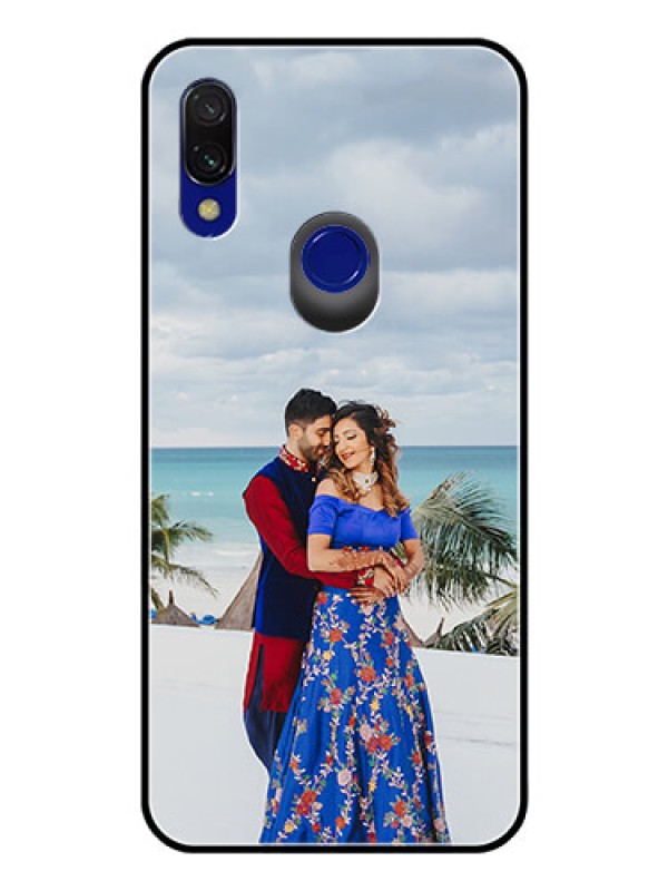 Custom Redmi 7 Photo Printing on Glass Case  - Upload Full Picture Design