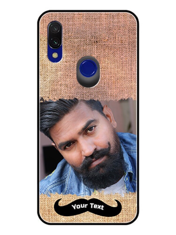 Custom Redmi 7 Personalized Glass Phone Case  - with Texture Design