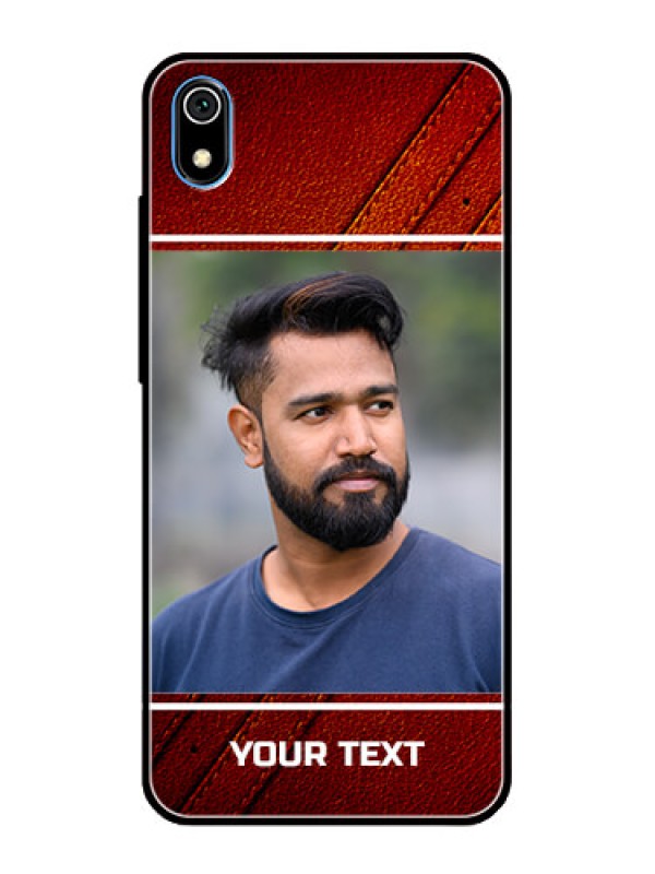 Custom Redmi 7A Personalized Glass Phone Case  - Leather Phone Case Design