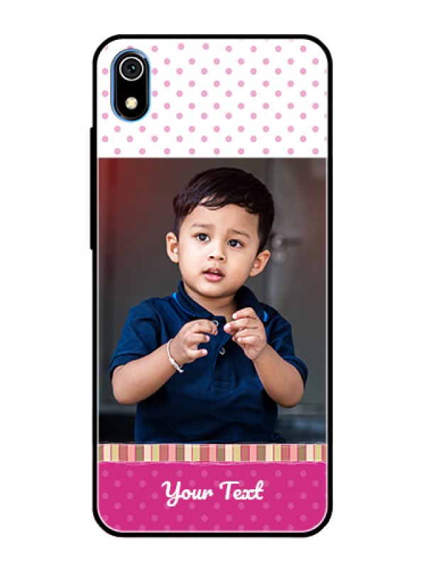 Custom Redmi 7A Photo Printing on Glass Case  - Cute Girls Cover Design