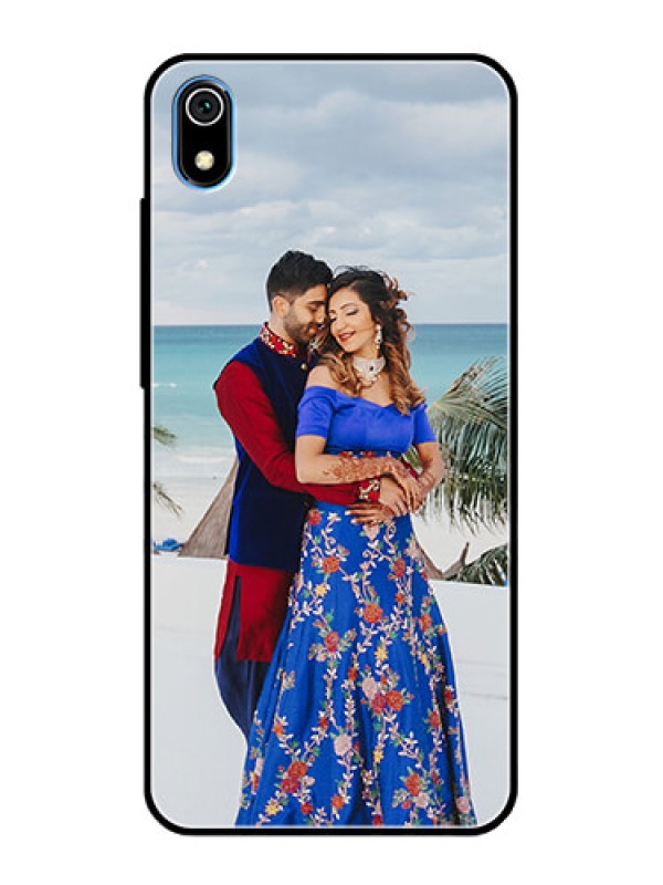 Custom Redmi 7A Photo Printing on Glass Case  - Upload Full Picture Design