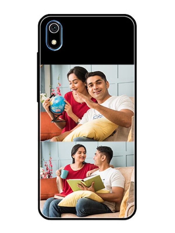 Custom Redmi 7A 2 Images on Glass Phone Cover