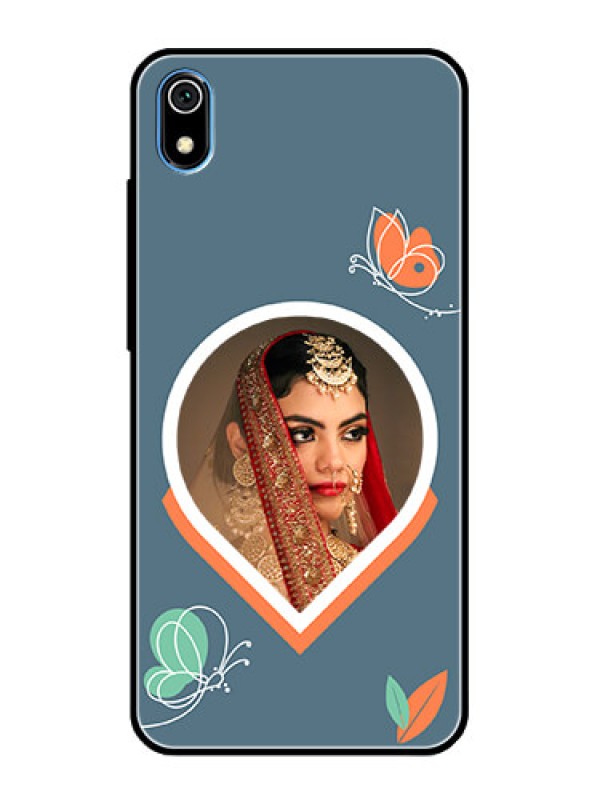 Custom Xiaomi Redmi 7A Custom Glass Mobile Case - Droplet Butterflies Design