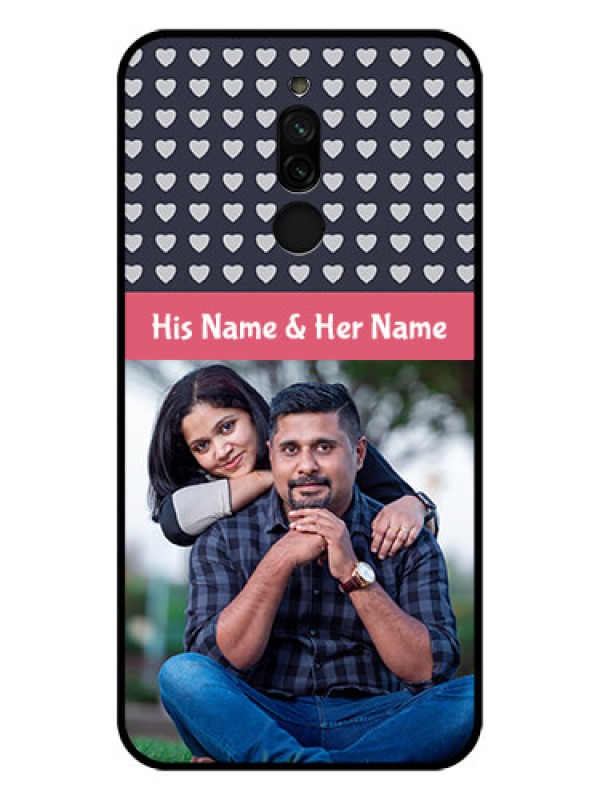 Custom Xiaomi Redmi 8 Custom Glass Mobile Case - Love Symbols Design