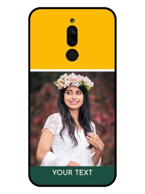 Custom Xiaomi Redmi 8 Photo Printing on Glass Case - Love You Design