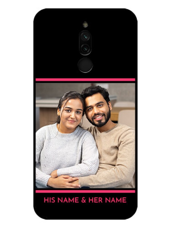 Custom Xiaomi Redmi 8 Custom Glass Mobile Case - with Add Text Design