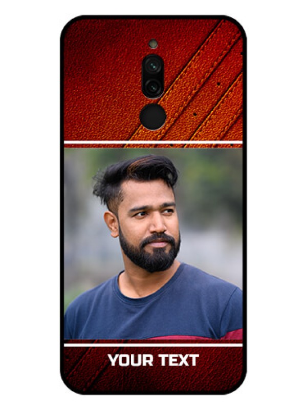Custom Xiaomi Redmi 8 Personalized Glass Phone Case - Leather Phone Case Design