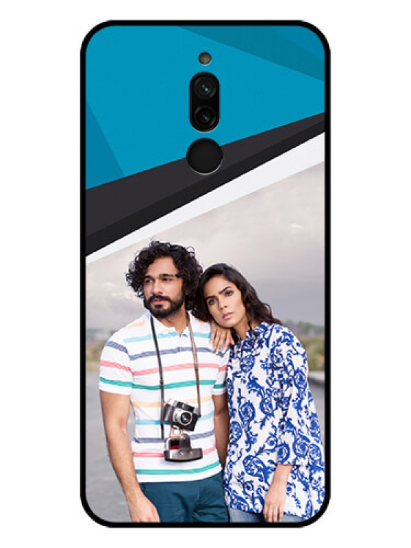 Custom Xiaomi Redmi 8 Photo Printing on Glass Case - Simple Pattern Photo Upload Design