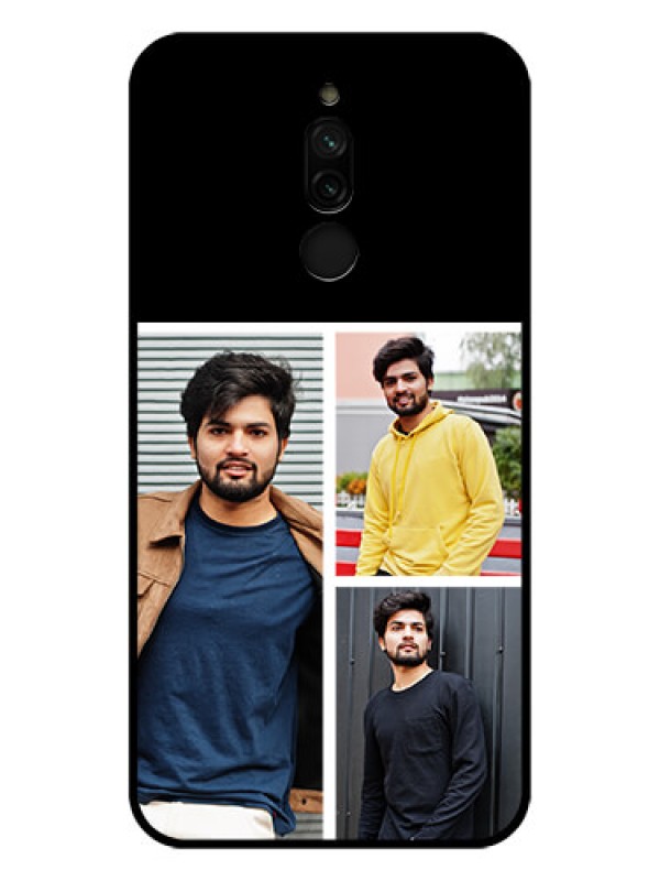 Custom Xiaomi Redmi 8 Photo Printing on Glass Case - Upload Multiple Picture Design