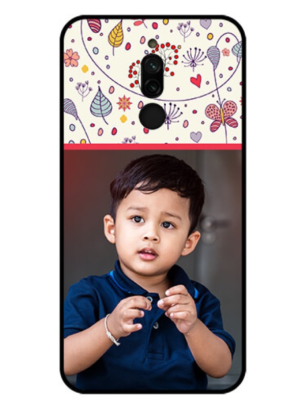 Custom Xiaomi Redmi 8 Custom Glass Mobile Case - Premium Floral Design
