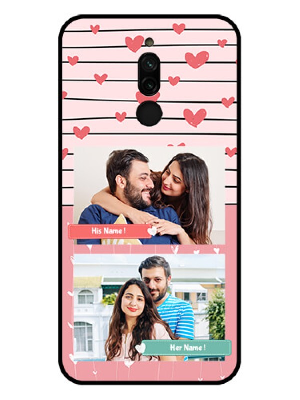 Custom Xiaomi Redmi 8 Custom Glass Mobile Case - Photo with Heart Design