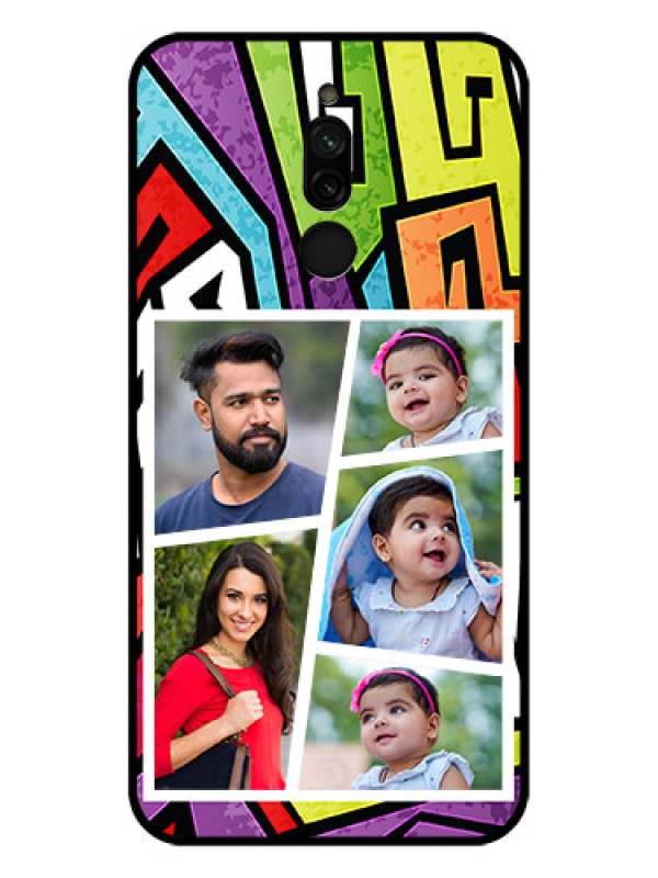 Custom Xiaomi Redmi 8 Custom Glass Phone Case - Graffiti pattern Design