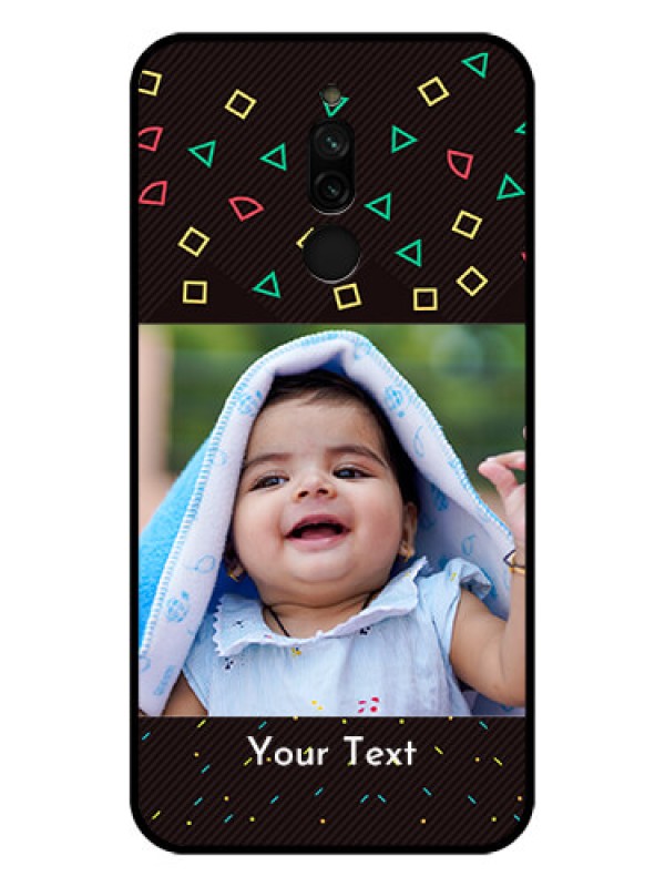 Custom Xiaomi Redmi 8 Custom Glass Phone Case - with confetti birthday design