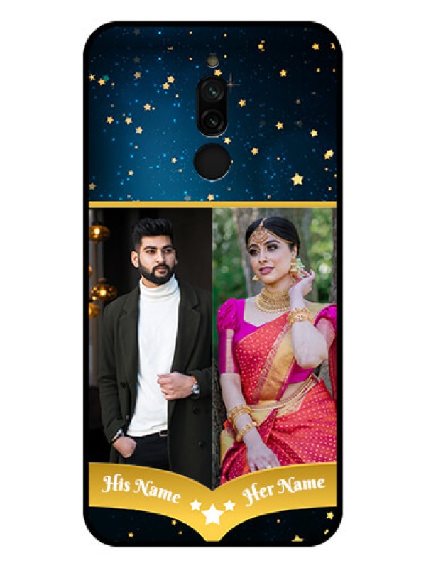 Custom Xiaomi Redmi 8 Custom Glass Phone Case - Galaxy Stars Backdrop Design