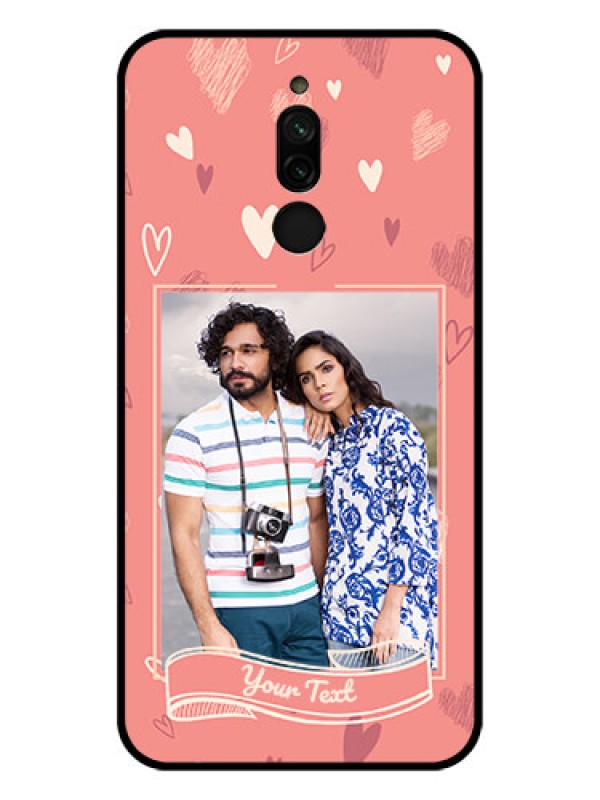 Custom Xiaomi Redmi 8 Custom Glass Phone Case - Love doodle art Design