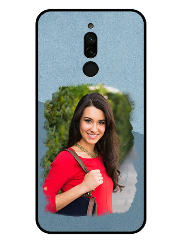 Custom Xiaomi Redmi 8 Custom Glass Mobile Case - Grunge Line Art Design