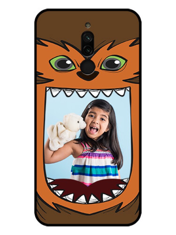 Custom Xiaomi Redmi 8 Photo Printing on Glass Case - Owl Monster Back Case Design