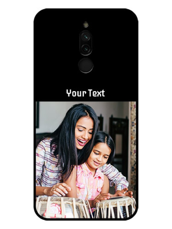 Custom Xiaomi Redmi 8 Photo with Name on Glass Phone Case