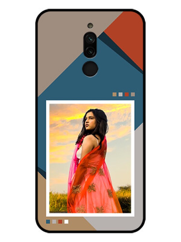 Custom Xiaomi Redmi 8 Personalized Glass Phone Case - Retro color pallet Design