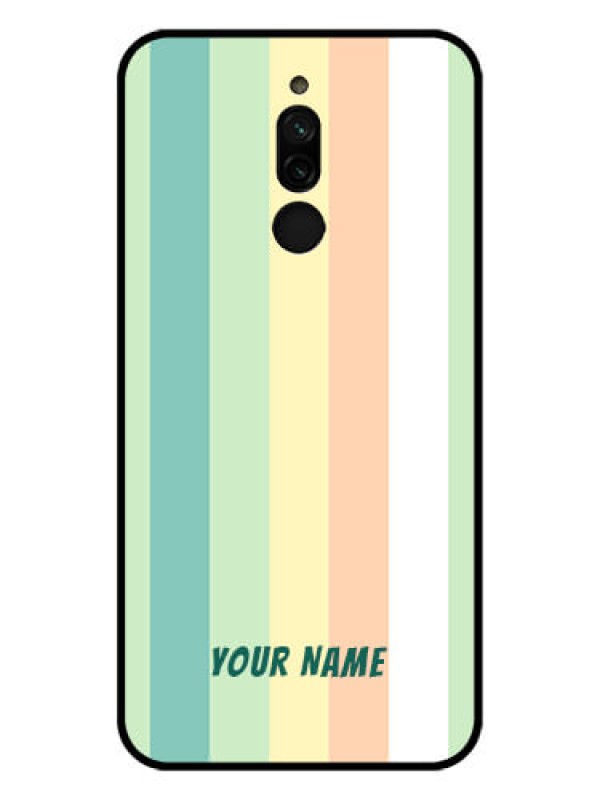Custom Xiaomi Redmi 8 Photo Printing on Glass Case - Multi-colour Stripes Design