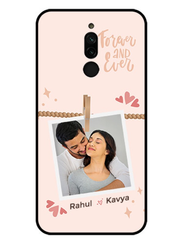 Custom Xiaomi Redmi 8 Custom Glass Phone Case - Forever and ever love Design