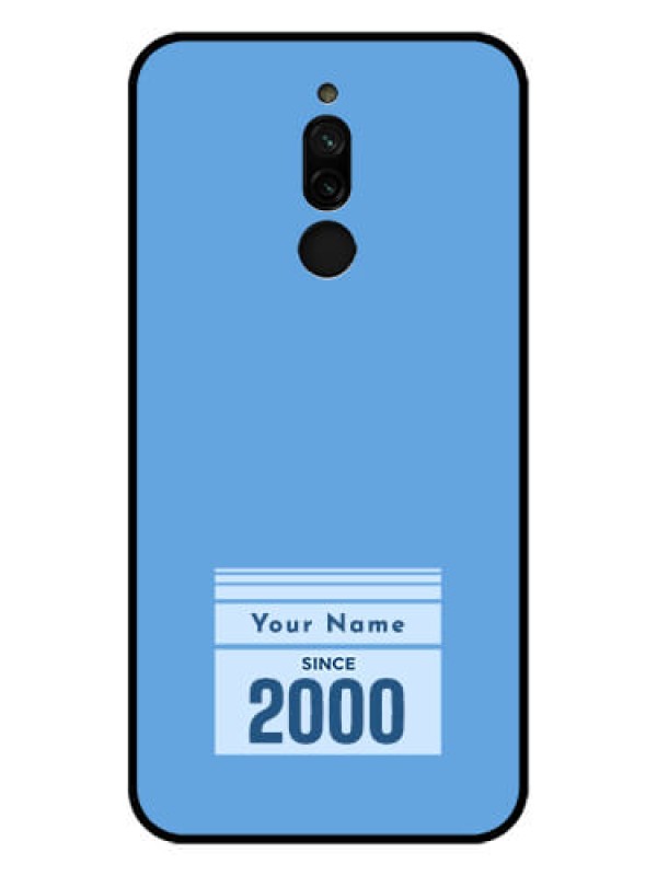 Custom Xiaomi Redmi 8 Custom Glass Mobile Case - Custom Year of birth Design