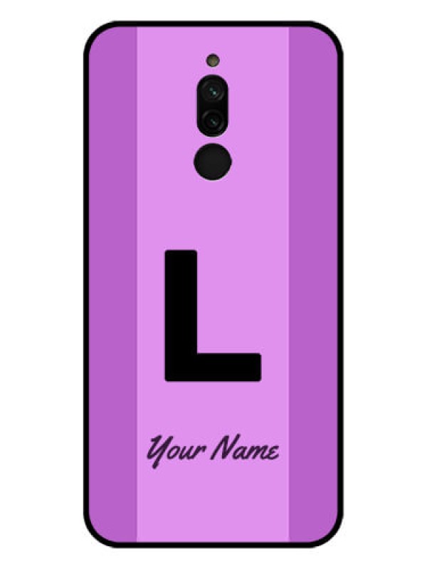 Custom Xiaomi Redmi 8 Custom Glass Phone Case - Tricolor custom text Design