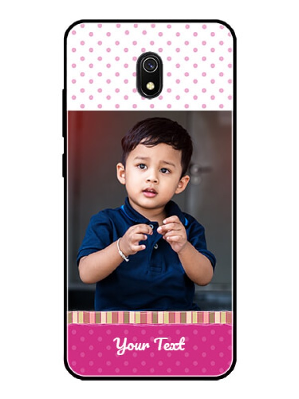 Custom Redmi 8A Photo Printing on Glass Case  - Cute Girls Cover Design