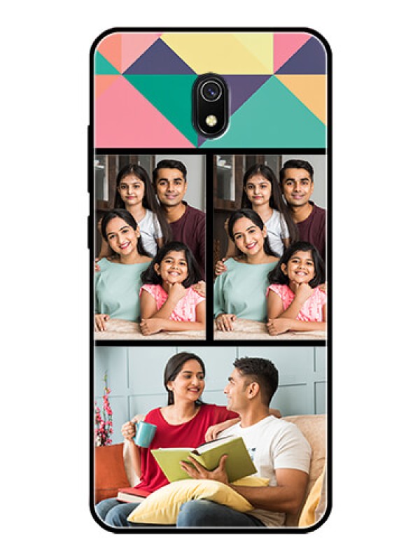 Custom Redmi 8A Custom Glass Phone Case  - Bulk Pic Upload Design