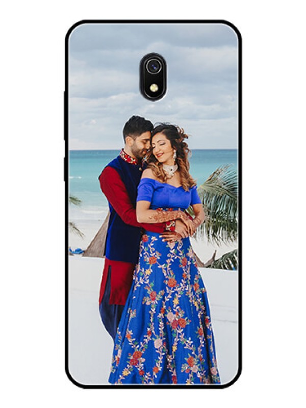 Custom Redmi 8A Photo Printing on Glass Case  - Upload Full Picture Design