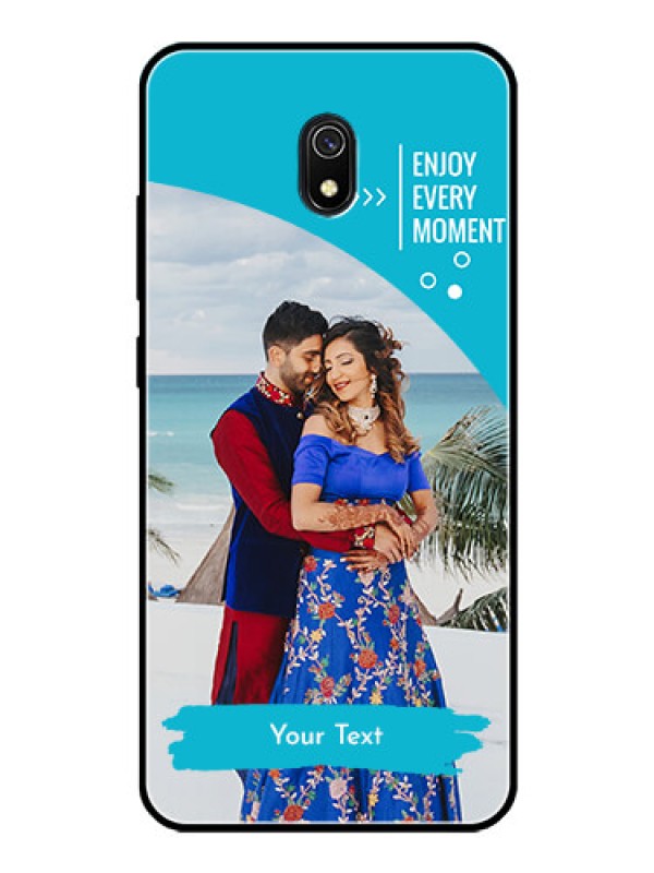 Custom Redmi 8A Custom Glass Mobile Case  - Happy Moment Design