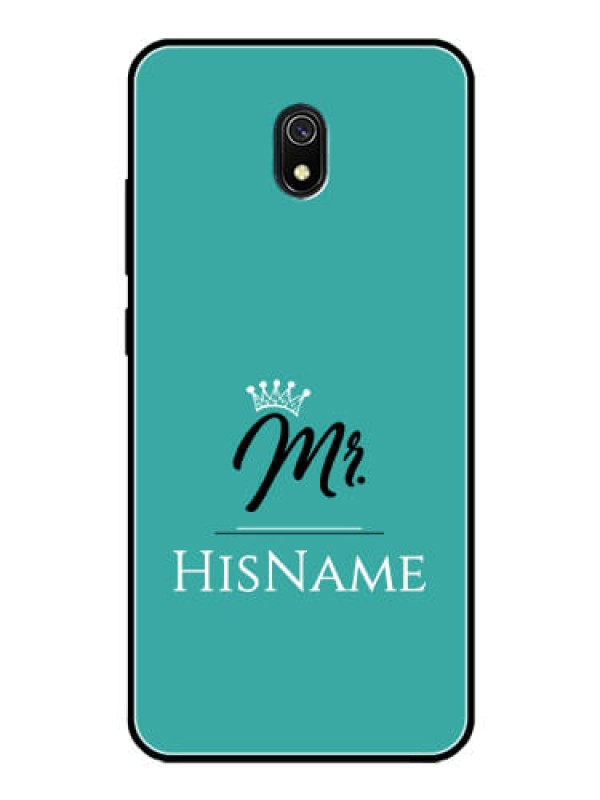 Custom Redmi 8A Custom Glass Phone Case Mr with Name