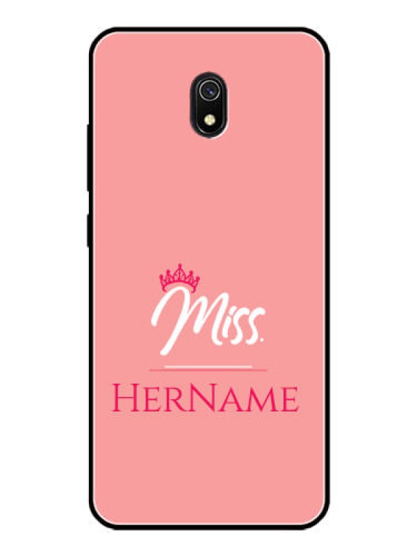 Custom Redmi 8A Custom Glass Phone Case Mrs with Name