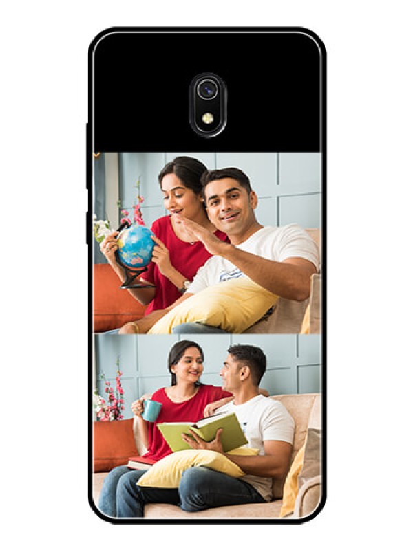 Custom Redmi 8A 2 Images on Glass Phone Cover