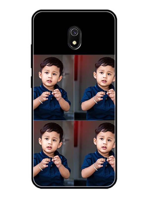 Custom Redmi 8A 4 Image Holder on Glass Mobile Cover