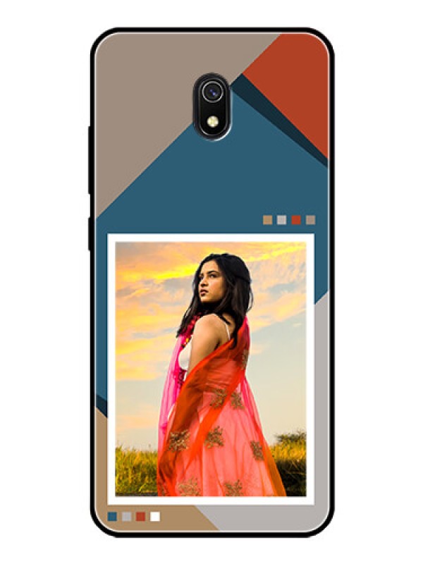 Custom Xiaomi Redmi 8A Personalized Glass Phone Case - Retro color pallet Design