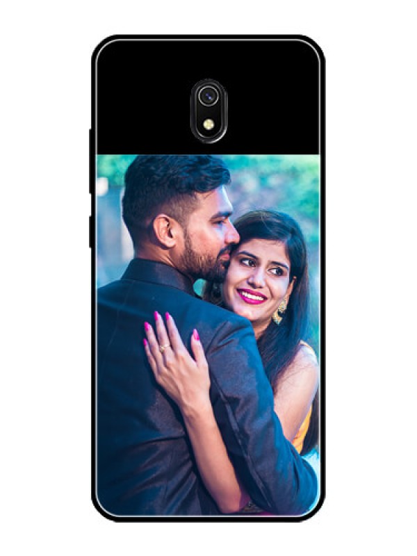 Custom Redmi8A Custom Glass Phone Case - Upload Full Picture With Custom Color Design