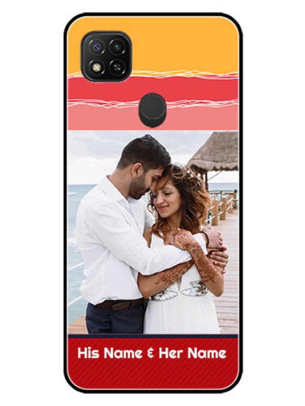 Custom Redmi 9 Activ Custom Glass Mobile Case  - Colorful Case Design