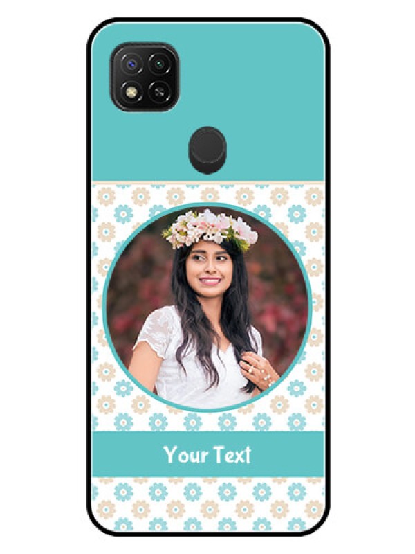 Custom Redmi 9 Activ Custom Glass Mobile Case  - Beautiful Flowers Design