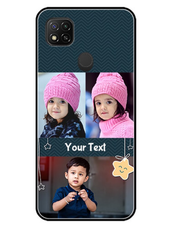 Custom Redmi 9 Activ Custom Glass Mobile Case  - Hanging Stars Design