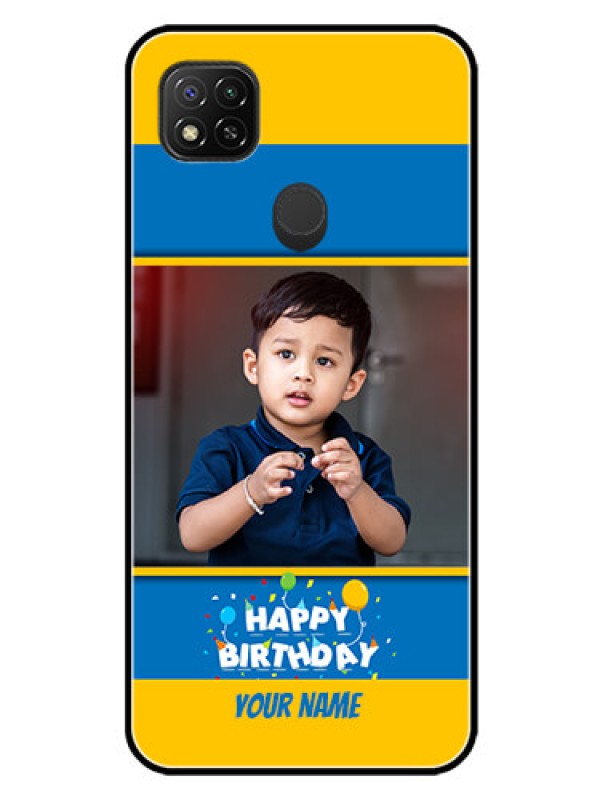 Custom Redmi 9 Activ Custom Glass Mobile Case  - Birthday Wishes Design