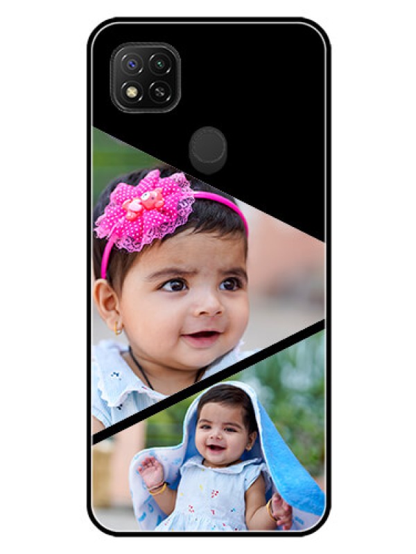 Custom Redmi 9 Activ Custom Glass Phone Case  - Semi Cut Design