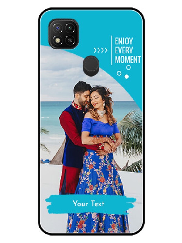 Custom Redmi 9 Activ Custom Glass Mobile Case  - Happy Moment Design