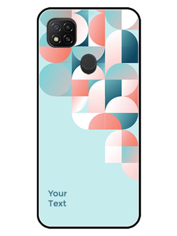 Custom Xiaomi Redmi 9 Activ Custom Glass Phone Case - Stylish Semi-circle Pattern Design