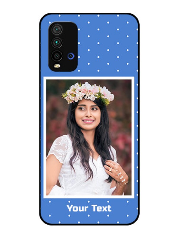 Custom Redmi 9 Power Photo Printing on Glass Case  - Polka dots design