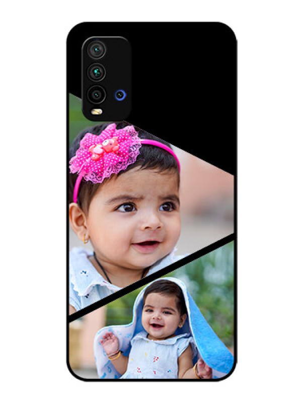 Custom Redmi 9 Power Custom Glass Phone Case  - Semi Cut Design