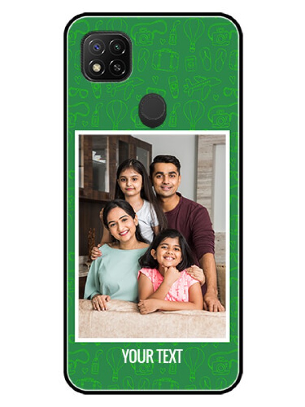 Custom Redmi 9 Personalized Glass Phone Case  - Picture Upload Design