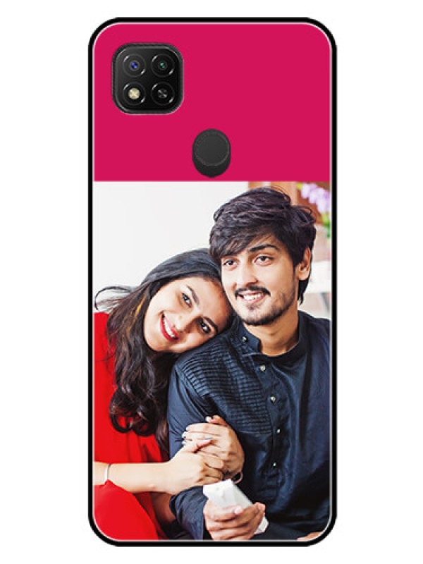 Custom Redmi 9 Custom Glass Mobile Case  - Anniversary Cover Design