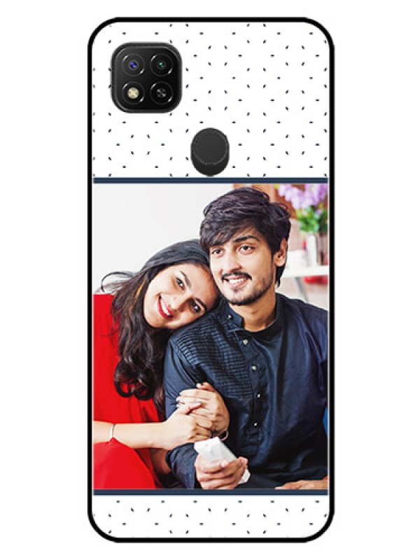 Custom Redmi 9 Personalized Glass Phone Case  - Premium Dot Design