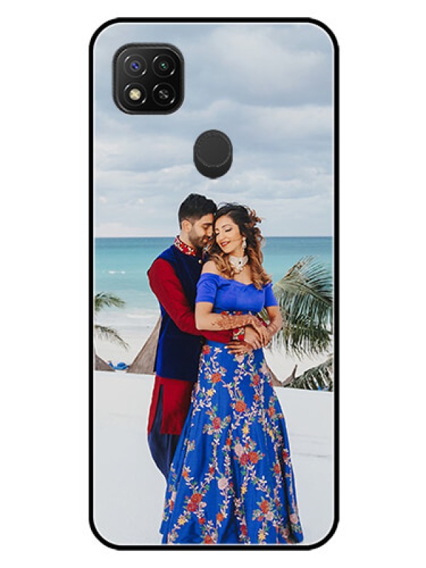 Custom Redmi 9 Photo Printing on Glass Case  - Upload Full Picture Design